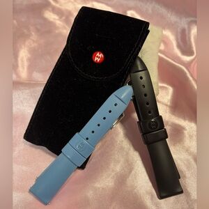 MW Women's Black and Blue Watch Straps